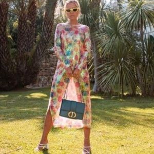 NWT Zara Sequin Print Sheer Dress